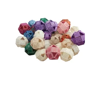 Photo of Large 30 Lot|Vintage Handmade Plastic Canvas Geometric Ornaments & Holiday Decor