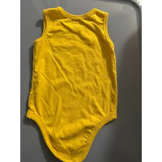 Photo of Garanimals Sleeveless Statement Bodysuit Infant Size 18 M Novelty Yellow