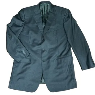 Photo of Ermenegildo Zegna Wool Blazer Men 46L Dark Gray Sport Jacket Coat Made in Italy