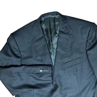 Photo of Ermenegildo Zegna Wool Blazer Men 46L Dark Gray Sport Jacket Coat Made in Italy