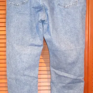 Photo of Wrangler Men's 42x30 Stretch Jeans Blue Denim Relaxed Fit Straight Leg Western