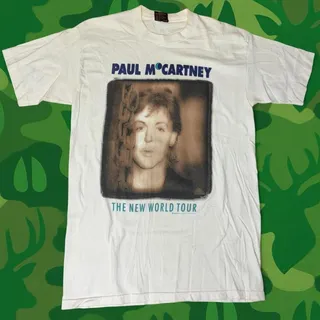 Photo of Vintage 1993 Paul McCartney New World Tour T-Shirt Brockum L