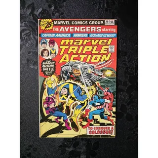 Photo of Marvel Comics Marvel Triple Action #29 1976 Captain America Hawkeye Goliath Wasp