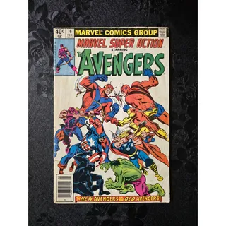 Photo of Marvel Comics Group Marvel Super Action #16 Starring The Avengers 1980 Newsstand
