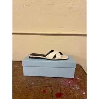 Photo of Margaux Selene Flat Sandal Slides Cream Size 38 EU