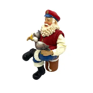 Photo of Vintage 2000 Clothique Nautical Santa Fisherman Figurine Christmas Holiday