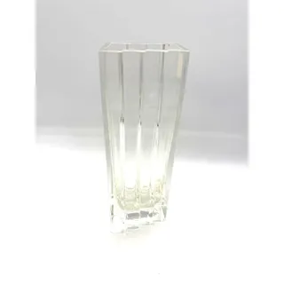 Photo of Vintage MCM Mid Century Humppila Art Deco Glass Vase Handmade in Finland 9"