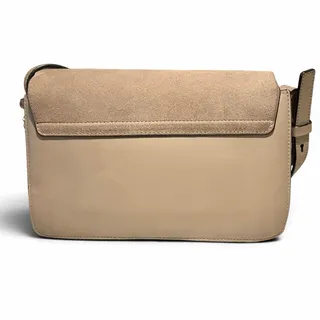 Photo of Chloe Faye Small Motty Grey Suede Leather Crossbody Shoulder Bag Gold HW w/ COA