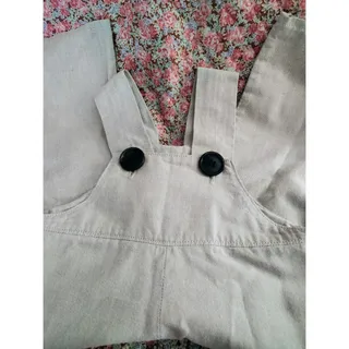 Photo of Amish Handmade Toddler Boys Tan Cotton Overalls