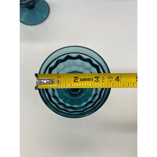 Photo of Colony Whitehall Riviera Blue Champagne / Sherbert Glasses Set of 4