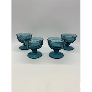 Photo of Colony Whitehall Riviera Blue Champagne / Sherbert Glasses Set of 4