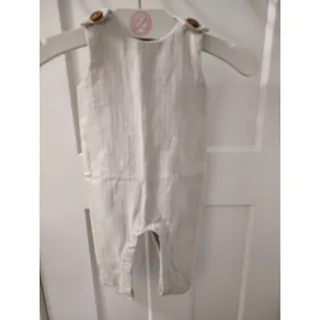 Photo of Amish Handmade Baby Boys Beige Overalls