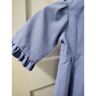 Photo of Amish Homemade Lavender Fancy Toddler Dress Ruffled Sleeves