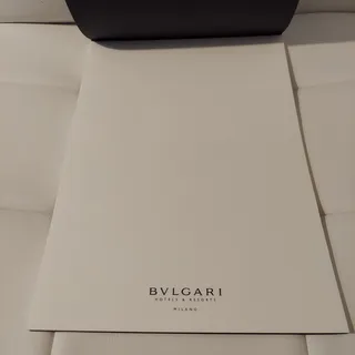 Photo of Bulgari Hotels & Resorts Milano Italy Gold Embossed 25-Page Sketch Paper Pad