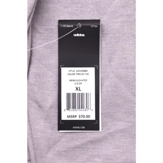 Photo of Adidas Men’s XL Elevated 1/4 Zip Pullover Gray NWT