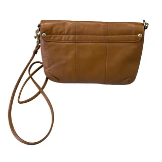 Photo of Vintage Coach Brown Leather Shoulder/ Crossbody Bag Magnetic Button Closure
