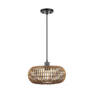 Photo of Novogratz x Globe Drum Pendant Bohemien Natural Rattan Light Fixture