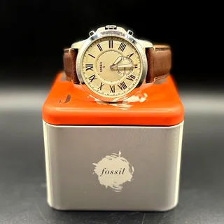 Photo of Fossil Q Grant FTW1118 Hybrid Smartwatch Brown Leather 45mm Men’s Watch