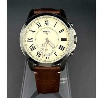 Photo of Fossil Q Grant FTW1118 Hybrid Smartwatch Brown Leather 45mm Men’s Watch