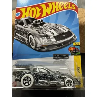 Photo of Hot Wheels 2024 ZAMAC 006 Mustang Funny Car HW Art Cars 5/10 Walmart Exclusive