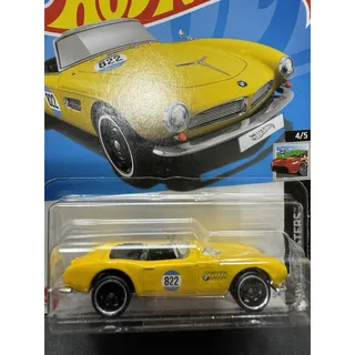 Photo of Hot Wheels 2024 BMW 507 Yellow HW Roadsters 4/5 HTC15 #67/250 Diecast 1:64 Car