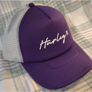 Photo of Hurley Icon Trucker Hat Purple White Mesh Back Adjustable One Size Men