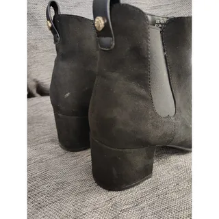 Photo of Kenneth Cole Reaction Black Leather Anklet Boots Women's Size 8