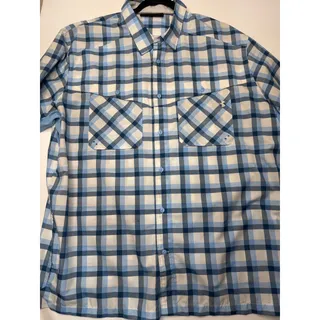 Photo of Under Armour Tide Chaser Mens Blue Plaid Performance Fishing Button Down Shirt