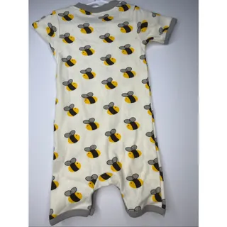Photo of Cat & Dogma Baby 12-18M Bee Organic Cotton Bodysuit Bumblebee Pocket Onesie