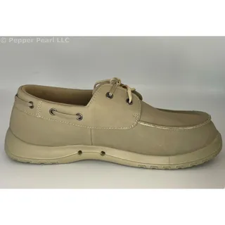 Photo of Deck Boat Shoe Cruise Oiled Nubuck EVA Khaki Men's Size 7 Women's 9 Soft Science