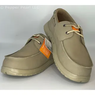 Photo of Deck Boat Shoe Cruise Oiled Nubuck EVA Khaki Men's Size 7 Women's 9 Soft Science