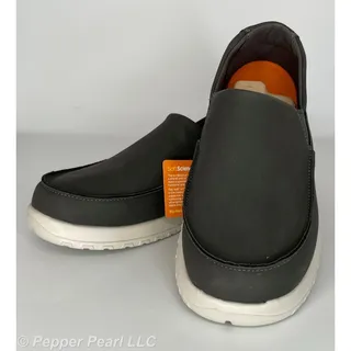 Photo of Charcoal Comfortable Slip On Work Leisure Loafer Shoes Men's Size 8 Women's 10