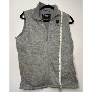 Photo of ORORO Womens M Gray Heated Fleece Vest Battery Included Tested Working