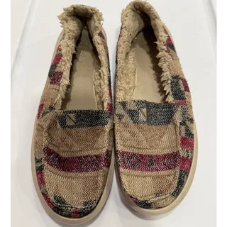 Photo of Sanuk You Got My Back ST Plaid-Chill Slippers Faux Fur Lined Women’s 10 Crimson