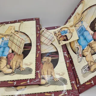 Photo of Sue Skeen Daddy's Boots Gift Bags 10x7.5 Corded Handles (Set of 3) Burton