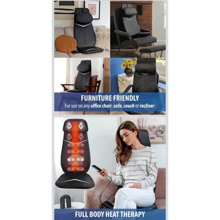Photo of Zyllion Shiatsu Neck and Back Massager with Heat for Chair