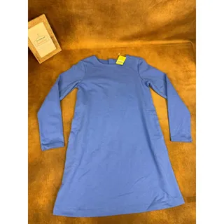 Photo of NWT Primary Cozy Dress Blueberry Girls Size 10 Long Sleeve #1174