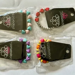 Photo of Paparazzi Colorful Heart Bracelets Set Bundle #12
