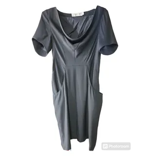 Photo of Shipley & Halmos | Black, 100% Silk, Cowl Neck Dress | Size 6