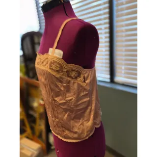 Photo of Vintage Kayser Satin Lace Corset Camisole USA Size 34