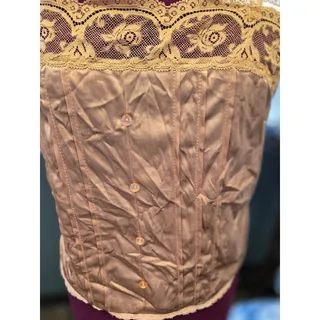 Photo of Vintage Kayser Satin Lace Corset Camisole USA Size 34