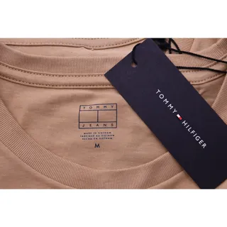 Photo of Tommy Jeans Men’s M Beige Graphic T-Shirt Athletics Logo NWT