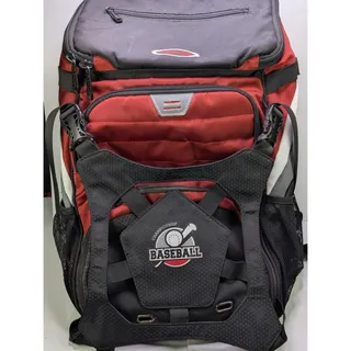 Photo of Lokass Championship Baseball Backpack Red Black Equipment Bag Helmet Laptop