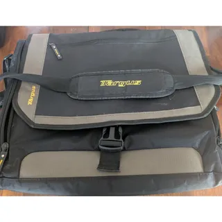 Photo of Targus Expandable Laptop Messenger Bag Black Gray Computer Shoulder Case