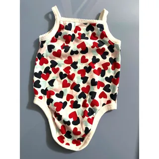 Photo of Garanimals Sleeveless Girls Bodysuit Infant Size 3-6 Months Multicolor Hearts