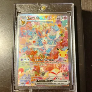 Photo of Pokémon SIR Sylveon Ex 153/128 30th celebrations