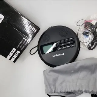 Photo of M-Amazup Portable CD Player with Earphones & Carrying Pouch Model C-971 Black