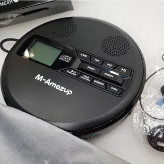 Photo of M-Amazup Portable CD Player with Earphones & Carrying Pouch Model C-971 Black