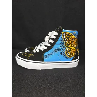Photo of Vans Sk8-Hi Día de los Muertos Skull Embroidered High Tops Size 5W / 3.5M