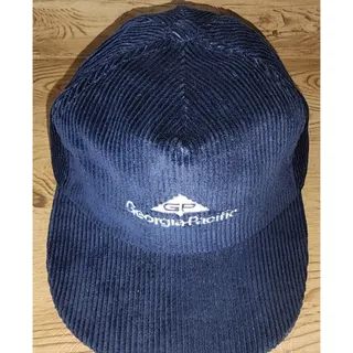 Photo of Georgia-Pacific Hat Corduroy Snapback Men's Adjustable Navy Blue USA Ownco VTG